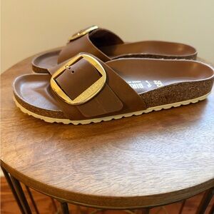 Birkenstock Arizona Big Buckle Sandals, Cognac